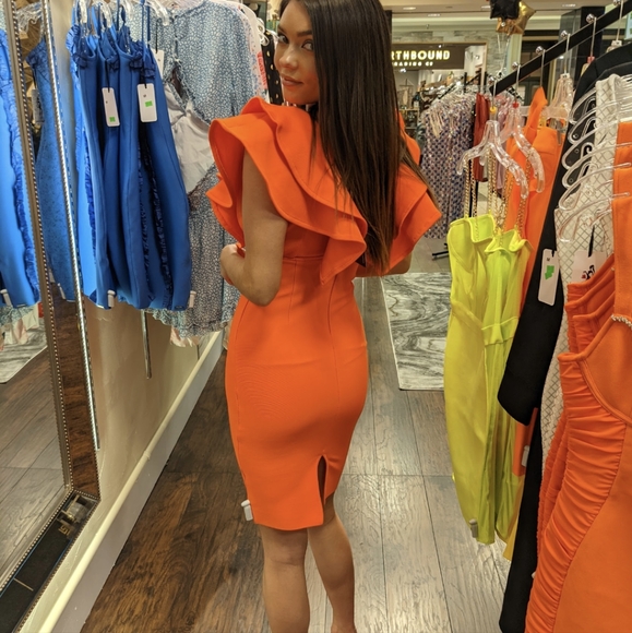 Famous Bandage Ruffle dress XS-XL - Picture 6 of 15